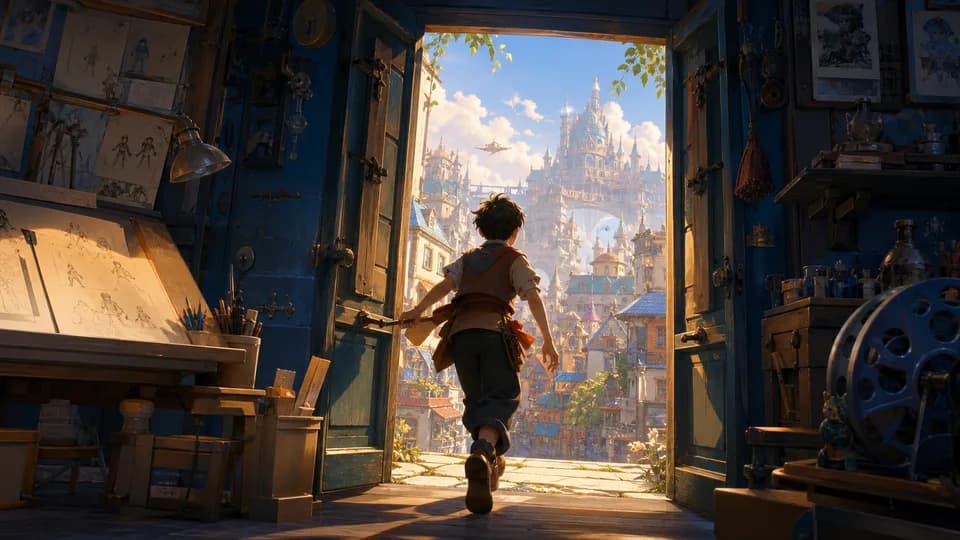 Character entrance shot template
